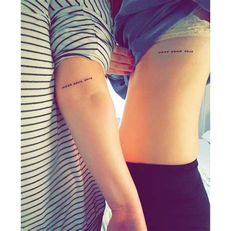 Creative Best Friend Tattoos You Ll Want To Get Asap Morse Code