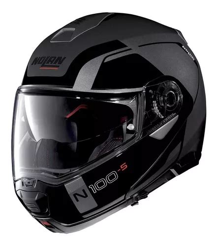 Capacete Nolan N100 5 Consistency Cinza Fosco Escamoteavel