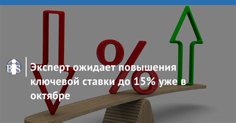 Эксперт ожидает повышения ключевой ставки до 15% уже в октябре