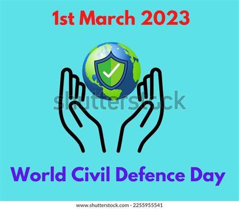 World Civil Defence Day Defence Day Stock Vector Royalty Free