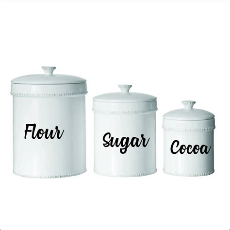 Kitchen Canister Labels Kitchen Canister Decals Kitchen - Etsy