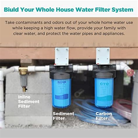 10 X 4 5 Whole House Sediment Water Filter SimPure 5 Micron 10 Inch