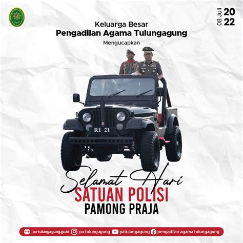 Ucapan Selamat Hari Satuan Polisi Pamong Praja Dari PA Tulungagung