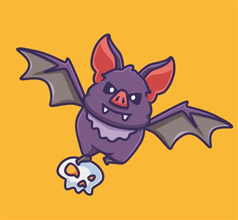 Cute Cartoon Vampire Bat