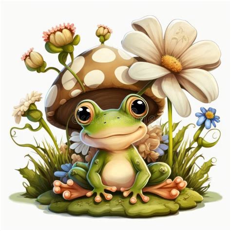 Frog Mushroom Drawing Stock Illustrations 295 Frog Mushroom Drawing