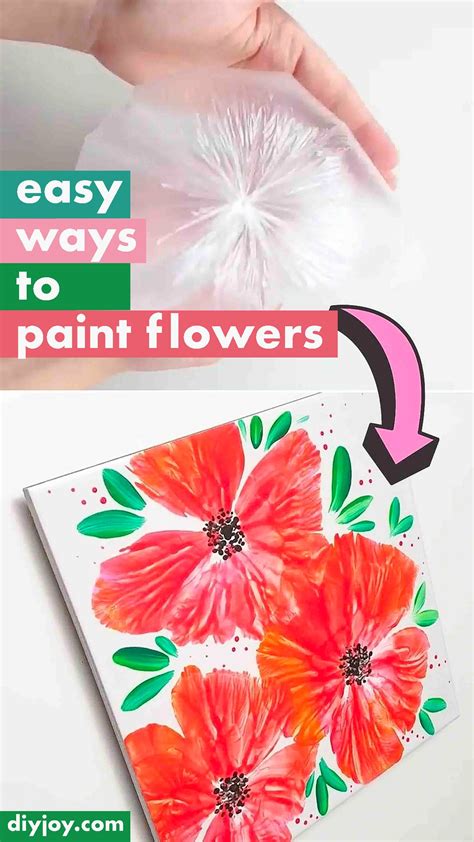easy paint flowers