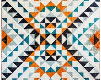 Triangulous Quilt Pattern PDF Etsy