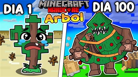 Sobreviv D As Siendo Un Arbol En Minecraft Hardcore Youtube