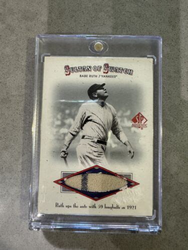 Babe Ruth Sultans Of Swatch Pinstripe Jersey Card 29 SOS5 READ EBay