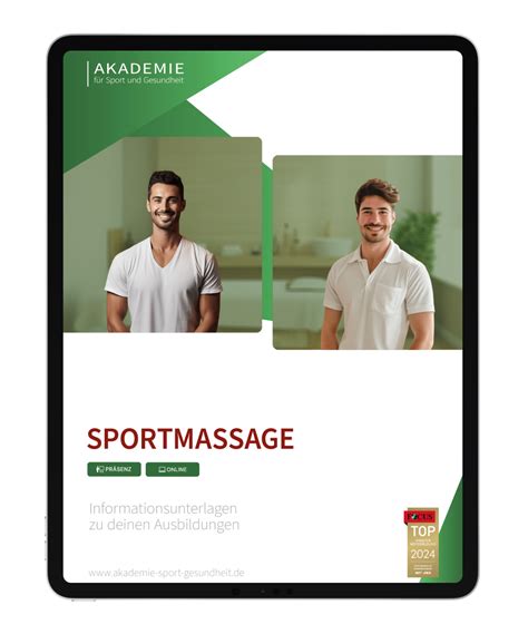 Sportmassage Ausbildung Kostenloses Infomaterial