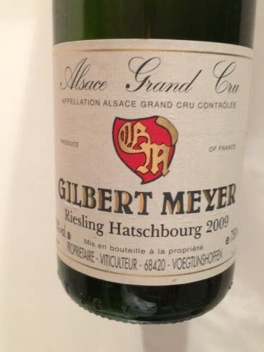 Gilbert Meyer Riesling Alsace Grand Cru Hatschbourg Vivino Us