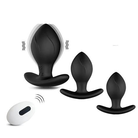 Silicone Anal Butt Plug Wearable Vibrator Ball Dildo Prostate Massage