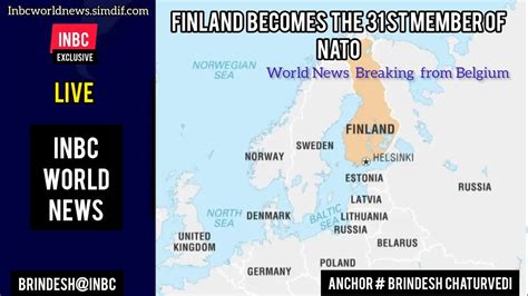 Finland Becomes The St Member Of Nato Inbc Exclusive Anchor