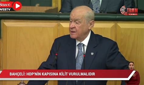 Bahçeli AYMyi Hedef Aldı HDPnin Kapısına Kilit Vurulmalıdır GÜNDEM