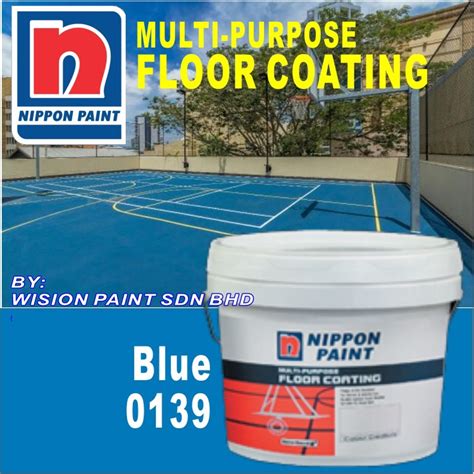 Blue 0139 5l Nippon Paint Multi Purpose Floor Coating Basketball