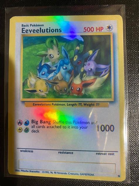 Eevee Evolutions Cards