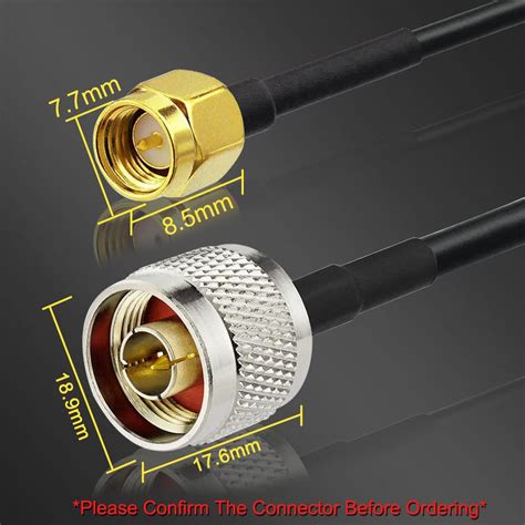 Buy YILIANDUO LoRa Antenna Extension Cable N Male To SMA Male Coaxial0