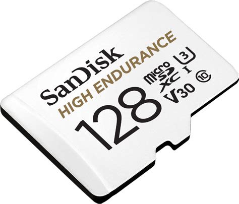 Best Buy SanDisk 128GB MicroSDXC High Endurance UHS I Memory Card