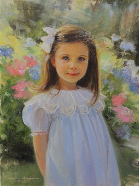 Beautiful Oil Portrait Of A Girl By A Portraits Inc Artist