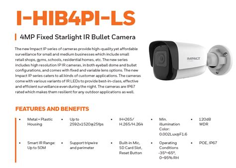 IP Camera I HIB 4PI IS Honeywell Impect Camera Range 30 40 Mtr 4 MP