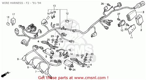 97 Honda cbr 600 f3 service wiring harness diagram