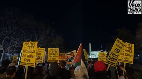 Tyre Nichols Protests Outside White House After Memphis Bodycam Video