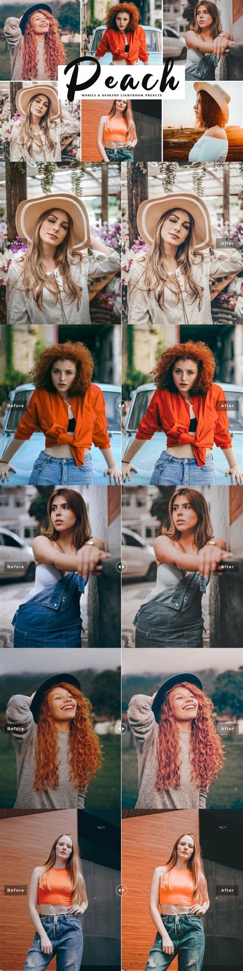 Peach Lightroom Presets Pack Masterbundles