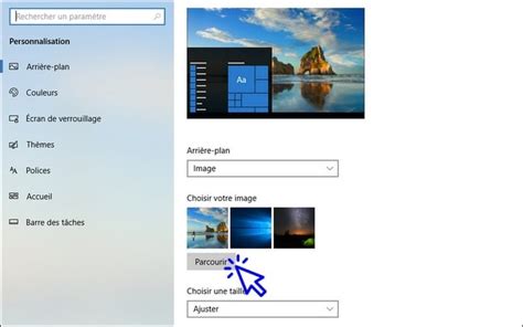 Changer l image du bureau de Windows Changer l arrière plan