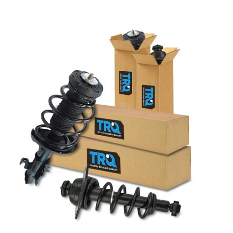 Trq Front Rear Complete Loaded Shock Strut Spring Assembly Kit 4pc For