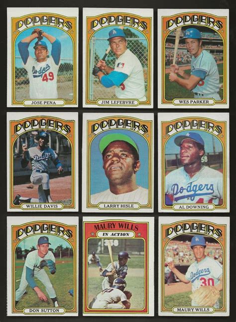 Topps Los Angeles Dodgers Team Set Lg Ldrs Ex Ebay