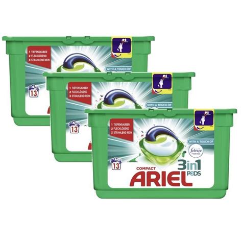 Ariel Compact In Pods Febreze Detergent X Charges De Lavage