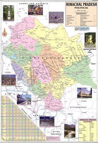 Himachal Pradesh Political Map