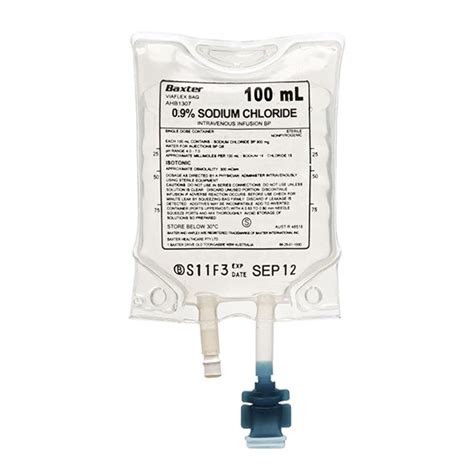 Baxter Iv Solutions In Viaflo Bag With Sodium Chloride Off