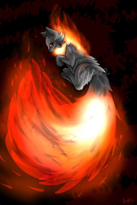 Fire Wolf by Amaaroc on DeviantArt