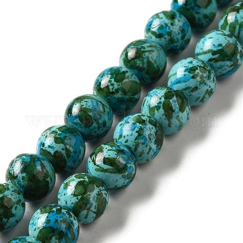 Wholesale Synthetic Turquoise Dyed Beads Strands Pandahall