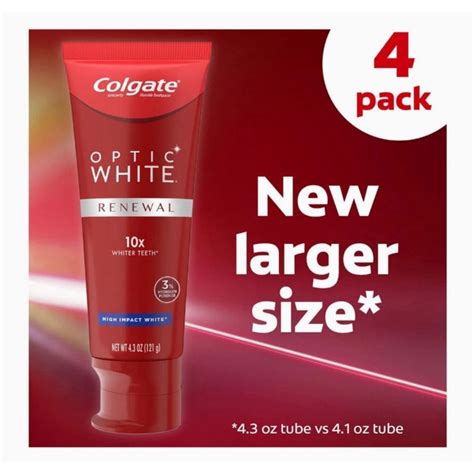 Colgate Optic White Renewal X Whiter Teeth G Pc Shopee Philippines