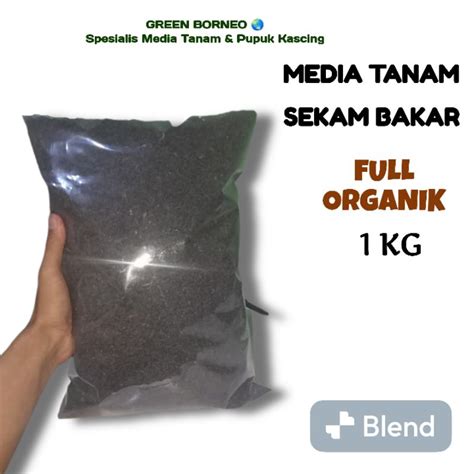 Jual Media Tanam Organik Sekam Bakar Arang Sekam Sekam Padi Biochar