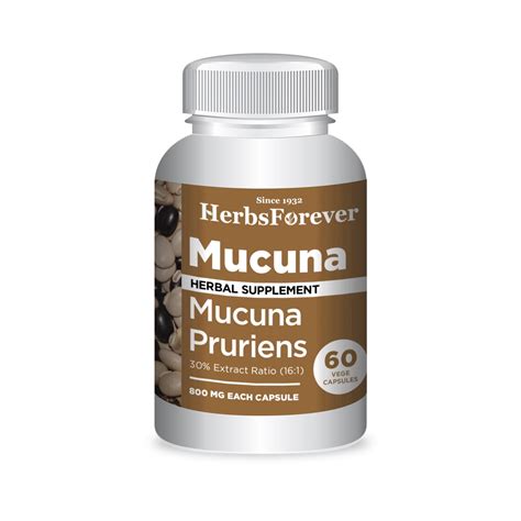 Herbsforever Mucuna Pruriens Capsules Kapikachhu Mucuna Pruriens