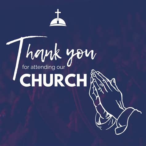 Church Thank You Note Template Postermywall