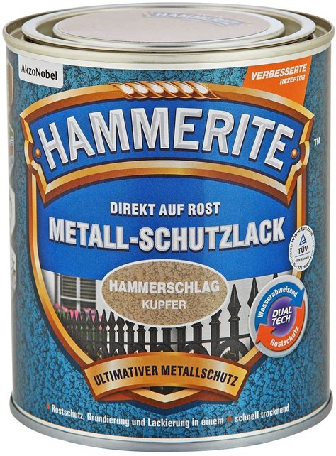 Hammerite Metall Schutzlack Hammerschlag 750 Ml Kupfer Ab 14 10