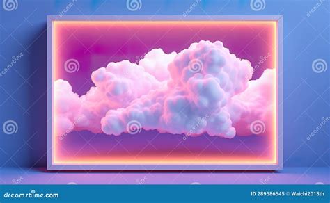 Cloud Background Pastel Cloud Pinkblue Color Stock Illustration