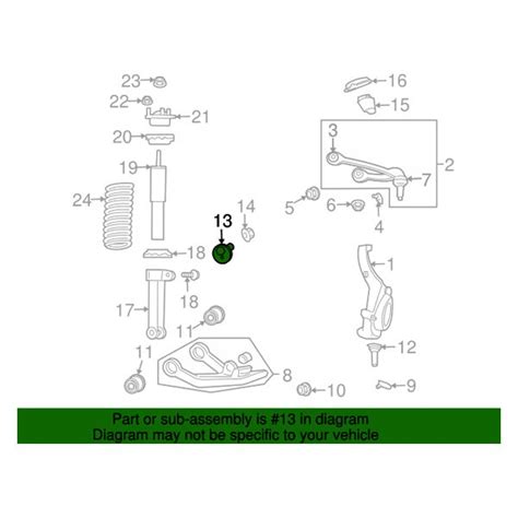 Mopar 06508907AA Alignment Camber Adjusting Anchor Bolt