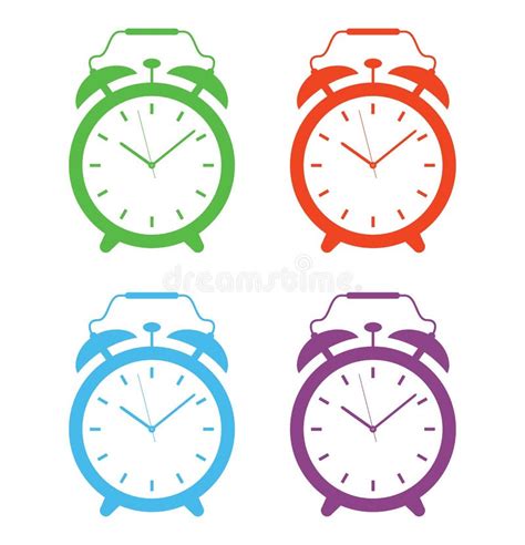 Colourful Alarm Clock Stock Illustration Illustration Of Number 37228768