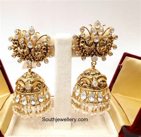 Antique Nakshi Jhumkas Indian Jewellery Designs