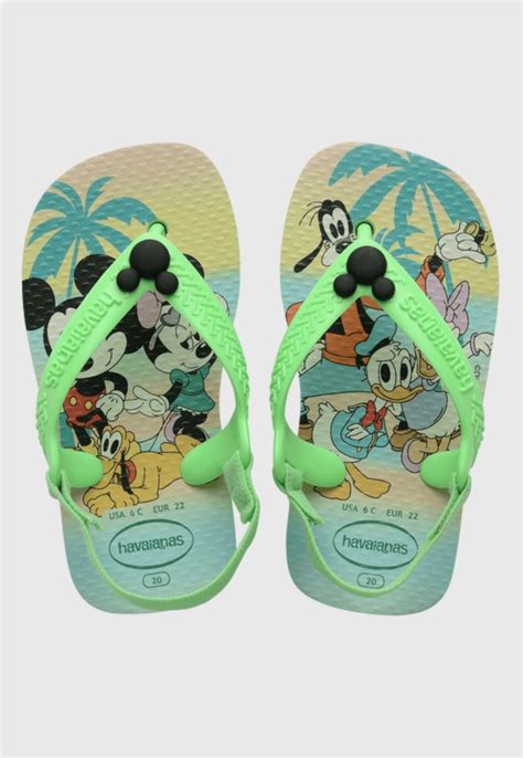 Chinelo Havaianas Baby Disney Classic Lima El Stico Unissex Chanclas