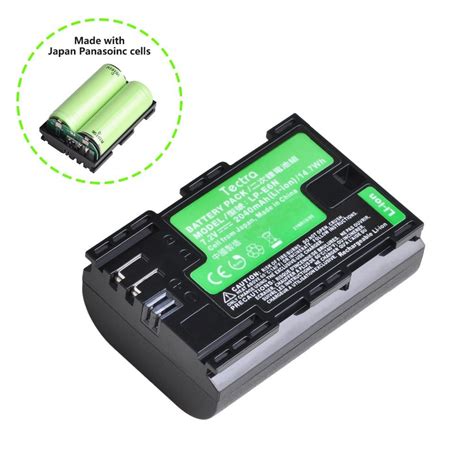 แบตเตอรกลอง LP E6N Tectra 2040MAh สำหรบ LP E6N LP E6 Canon พรอม