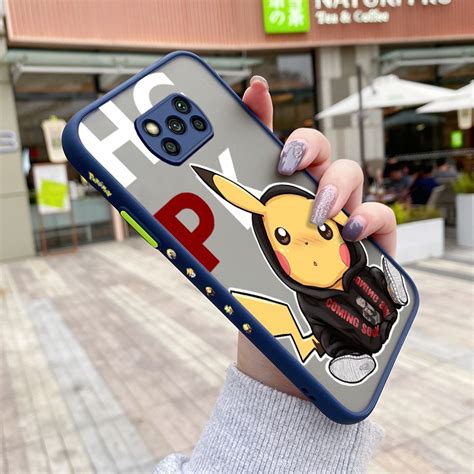 Para Xiaomi POCO X3 NFC X3 Pro X3 GT Caso Maré Pikachu Padrão Fino Lado