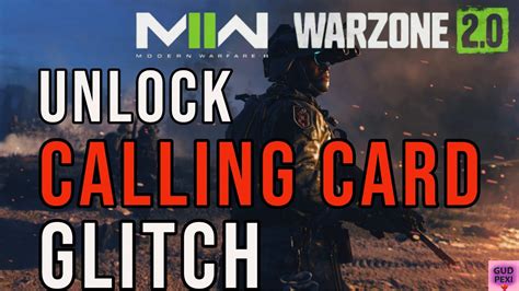 Unlock Any Calling Card Glitch After Patch Showcase Camo Glitch