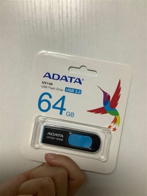 全新 Usb 手指 64gb Adata Usb Flash Drive 電腦＆科技 電腦周邊及配件 硬碟及儲存器 Carousell