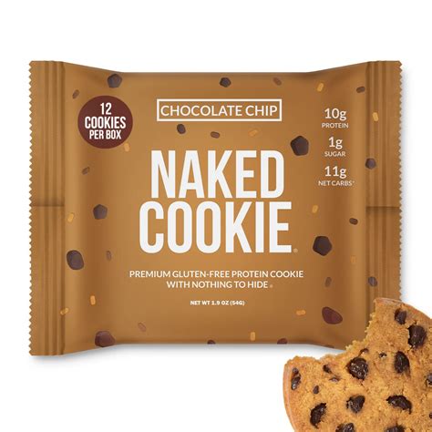 Naked Chocolate Chip Protein Galletas Galletas de proteína de alta